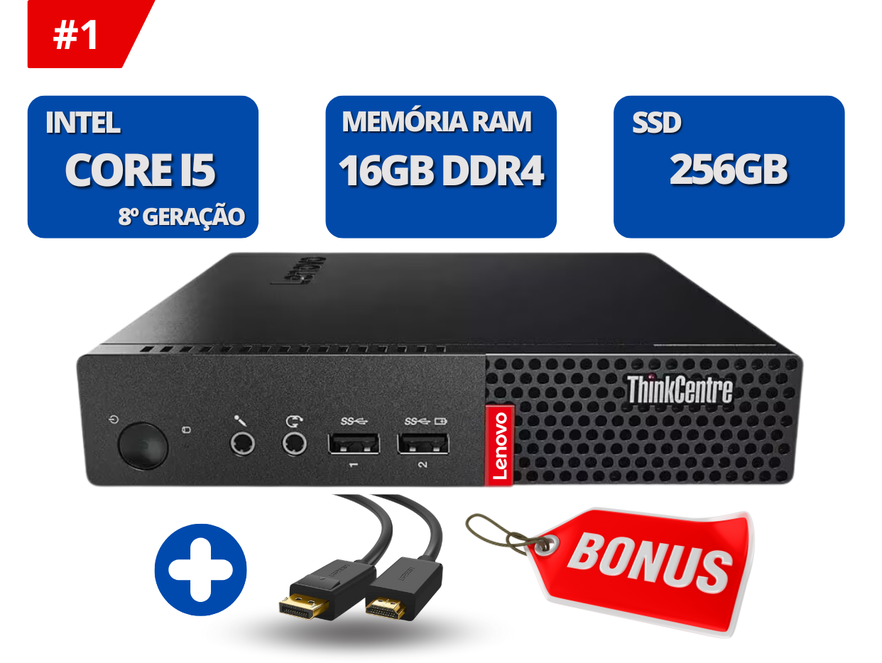 Mini Lenovo Thinkcentre M920q - i5 8th, 8gb Ssd 256gb – SEUPC